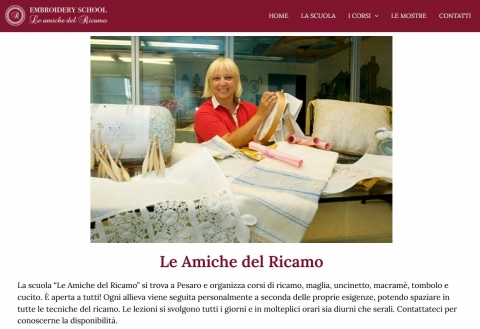 Annuncio nuovo sito - Le Amiche del Ricamo